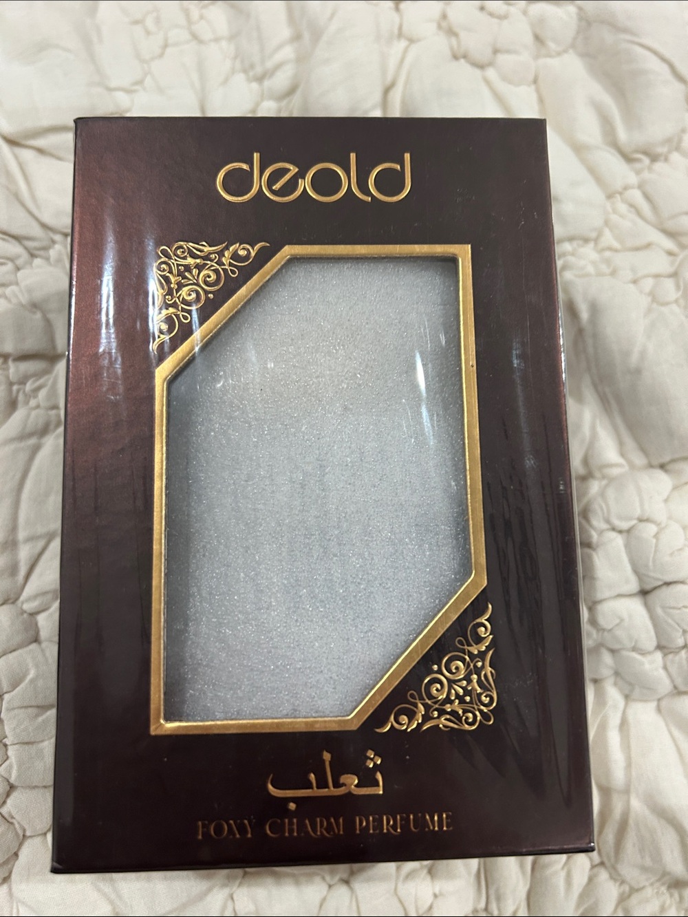 Foxy Charm Perfume Box in Brown and Gold